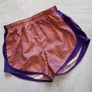 Nike Dri Fit Tempo Shorts Orange Purple Sz Small Running Gym Workout